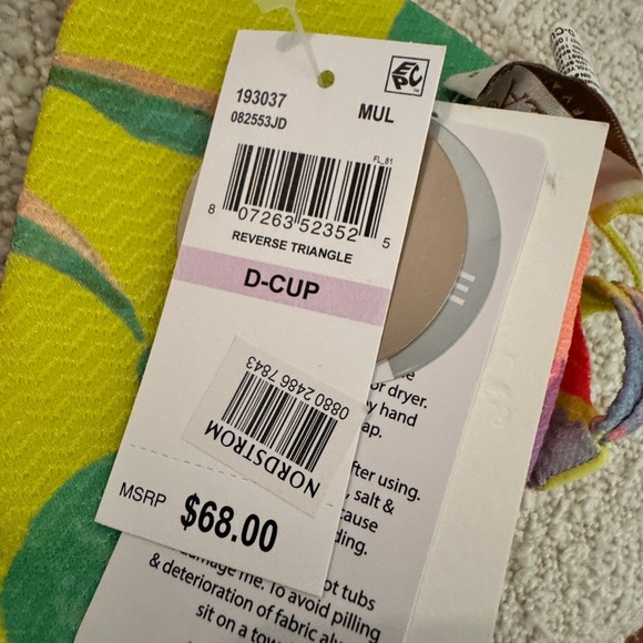 NWT Becca Costa Bella Bikini Top Size Dcup - Picture 10 of 14